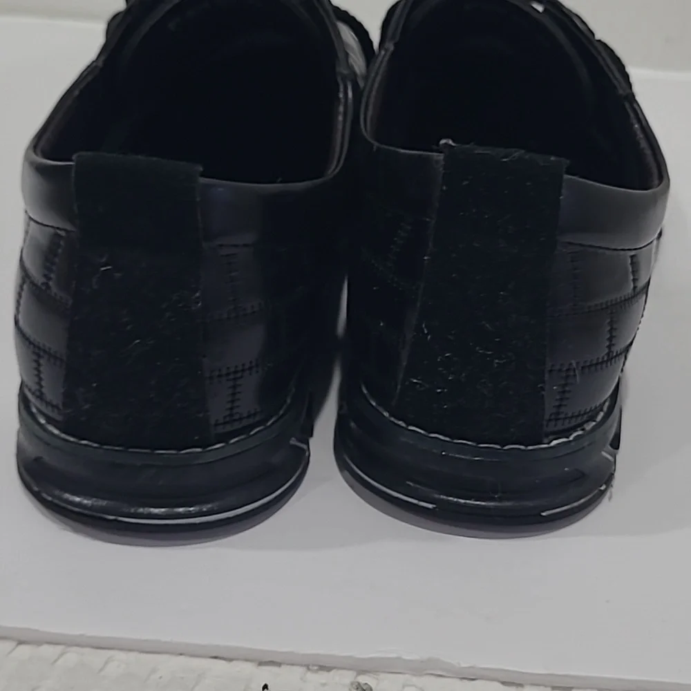 Men's Black Lace-Up Oxford Derby Shoes